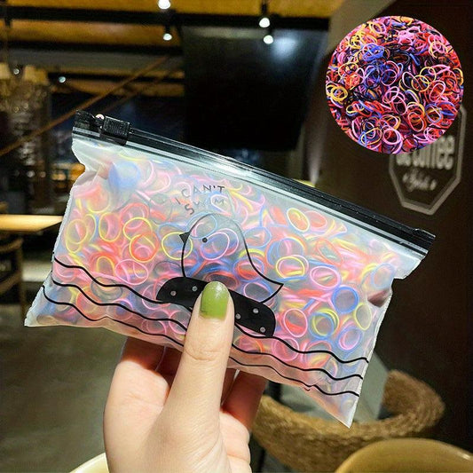 1000pcs Disposable Hair Bands High Elastic Hair Rope Female Ponytail