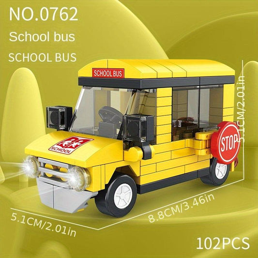 City Car Small Building Blocks Kids Educational Toy