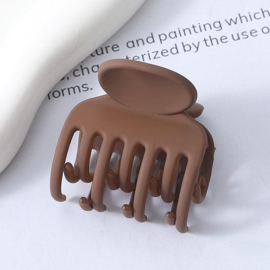 Frosted High Ponytail Clip Small Back Head Hair Clip All match Hair Clip