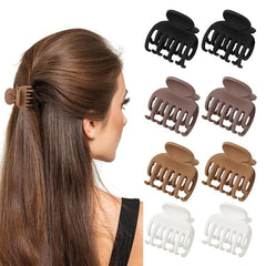 Frosted High Ponytail Clip Small Back Head Hair Clip All match Hair Clip
