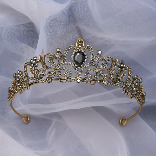 Zircon Crystal Rhinestone Crown Wedding Men Women