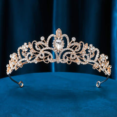Zircon Crystal Rhinestone Crown Wedding Men Women