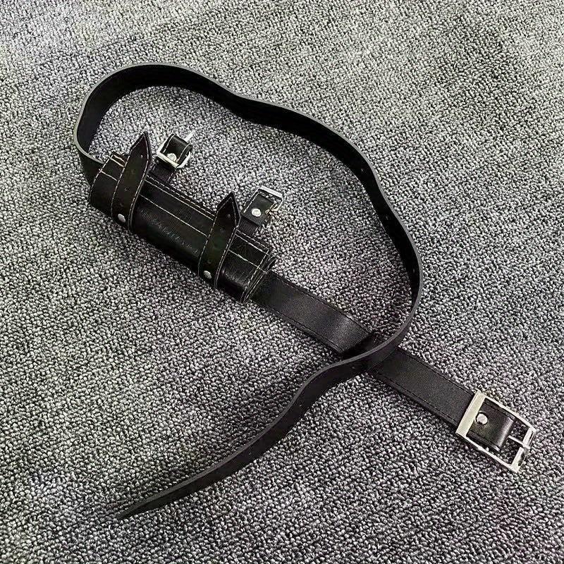 Anime Role Play Leather Waist Belt Sword Buckle Back Strap
