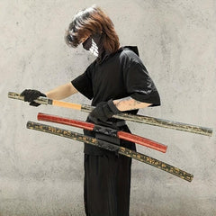 Anime Role Play Leather Waist Belt Sword Buckle Back Strap