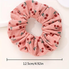 Large Scrunchies Cherry Pink Hair Tie Headdress