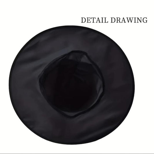 1pc Halloween Hat Polyester Tarf Witch Hat Witch Hat Make up Costume Props