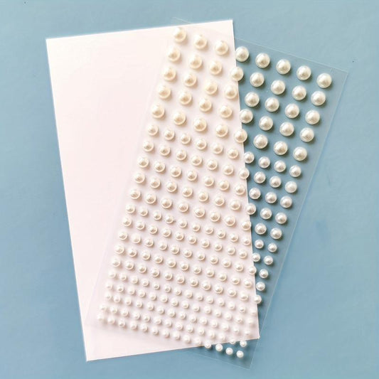 160pcs Self Adhesive Faux Pearl Stickers for Hair & Face