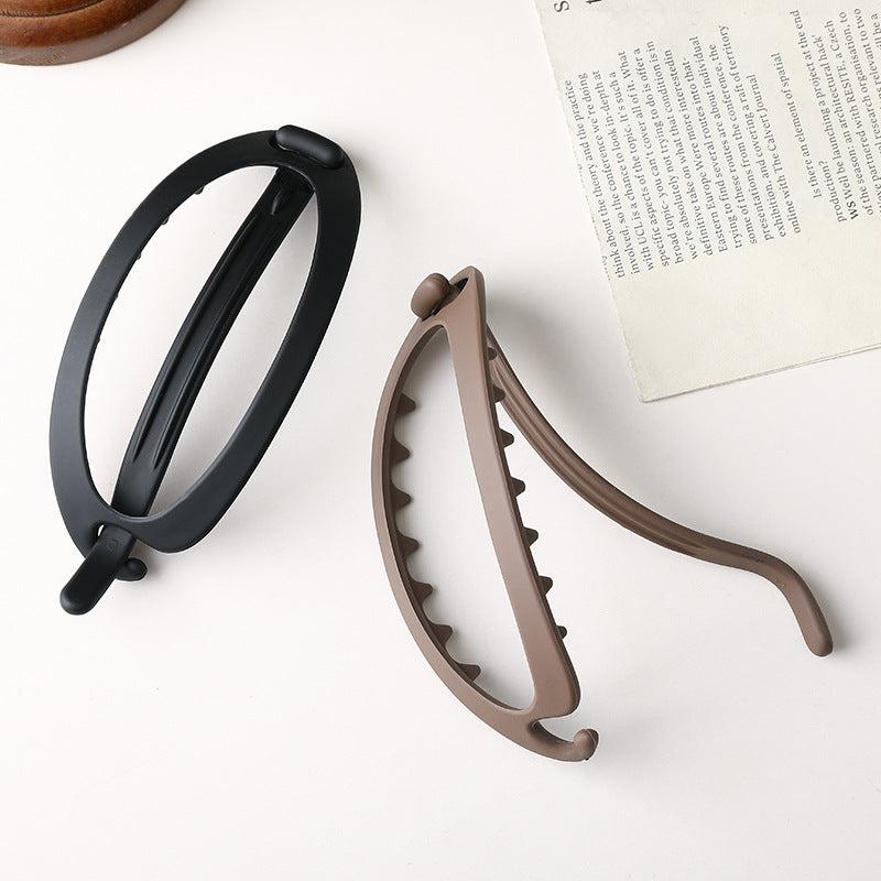 Resin Oval Barrette Hair Clip Women's Hair Accessory