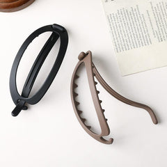 Resin Oval Barrette Hair Clip Women's Hair Accessory
