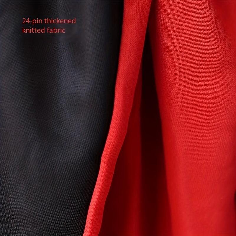 Halloween Cloak Adult Makeup Costume Props Red Standing Collar Death Cloak