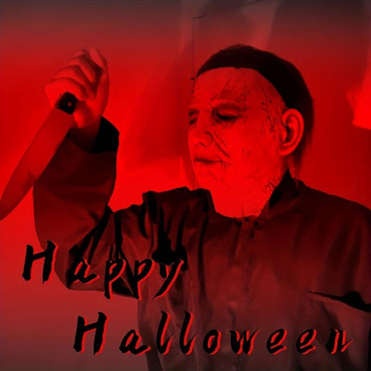 Adult Men's Halloween Cosplay Latex Mask with Costume