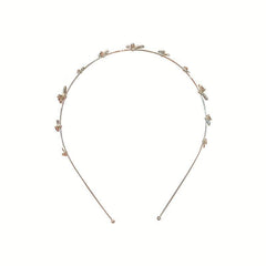 Butterfly Faux Pearl Alice Band Metal Hair Hoop Girl's Hair Accessories