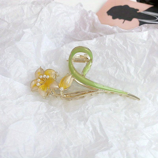 Large Flower Hair Clip Headwear Hair Claw Girl's Hair Accessories