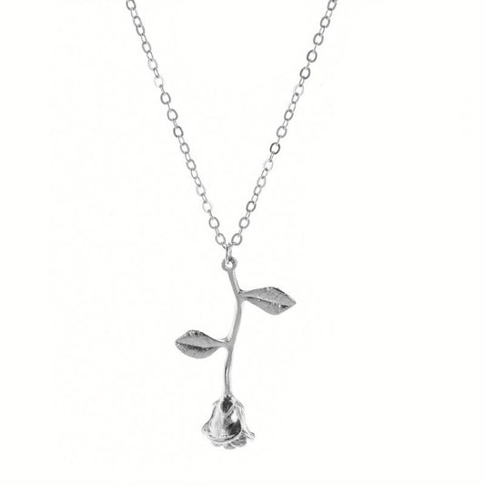 Y2K Vintage Rose Pendant Necklace for Women