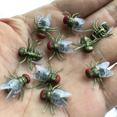 50pcs Artificial Flies Halloween Party Tricky Toy