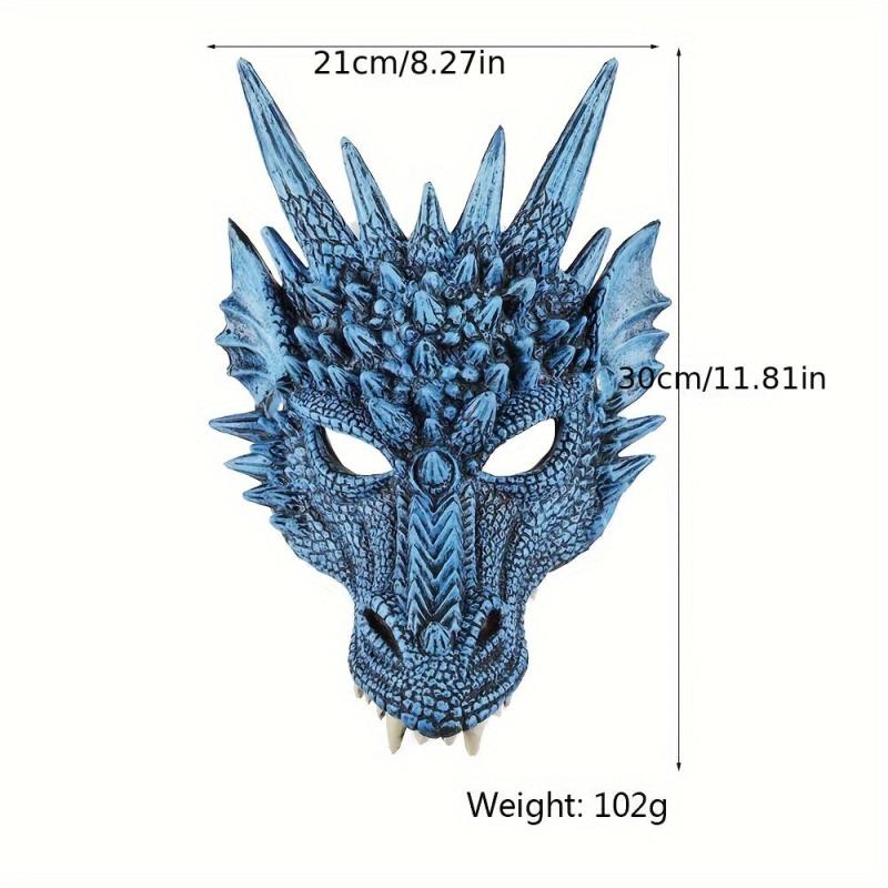 Dragon Latex Mask Cosplay Halloween Costume Party Props