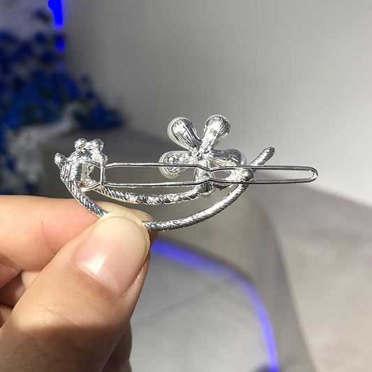 Rhinestone & Pearl Hair Clips Women Girls Hair Decors