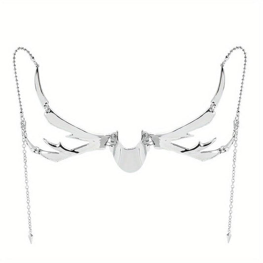 Gothic Cyber Punk Liquid Silver Mask