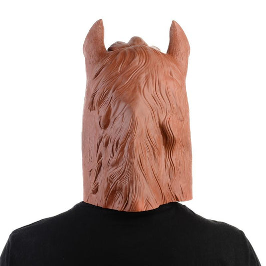 Men's Latex Horse Head Mask Animal Headgear Party Dress Up