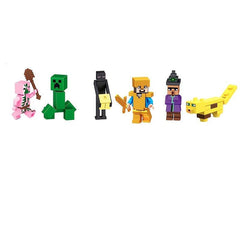 3D Game Minifigures Assembly Building Blocks Mini Action Dolls Educational Toys