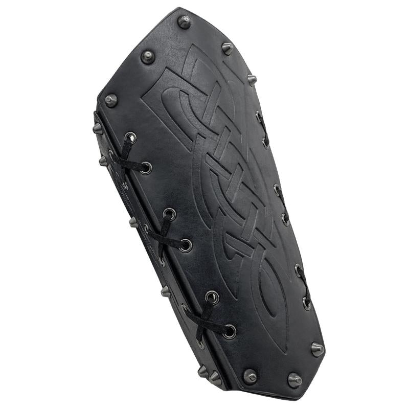 Medieval Arm Bracers Retro Rivet Halloween PU Leather Knight Arm Gauntlets