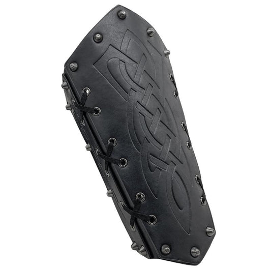 Medieval Arm Bracers Retro Rivet Halloween PU Leather Knight Arm Gauntlets