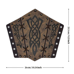 Medieval Arm Bracers Retro Rivet Halloween PU Leather Knight Arm Gauntlets
