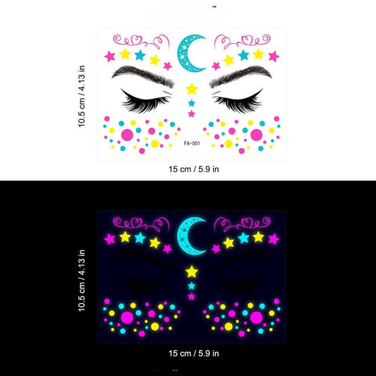 Butterfly Waterproof Neon Tattoo Sticker