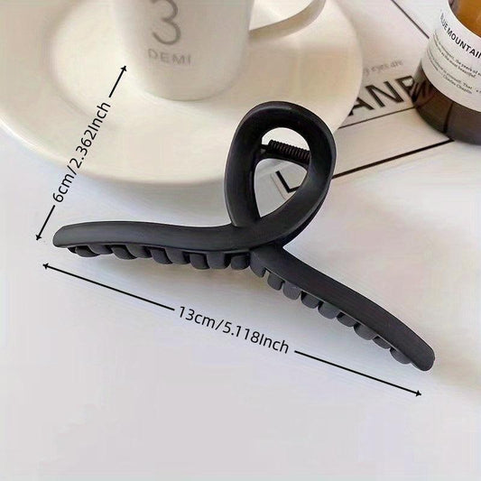 Cross Shape Grab Clip Decorative Hair Clip Plastic Solid Hair Accessories