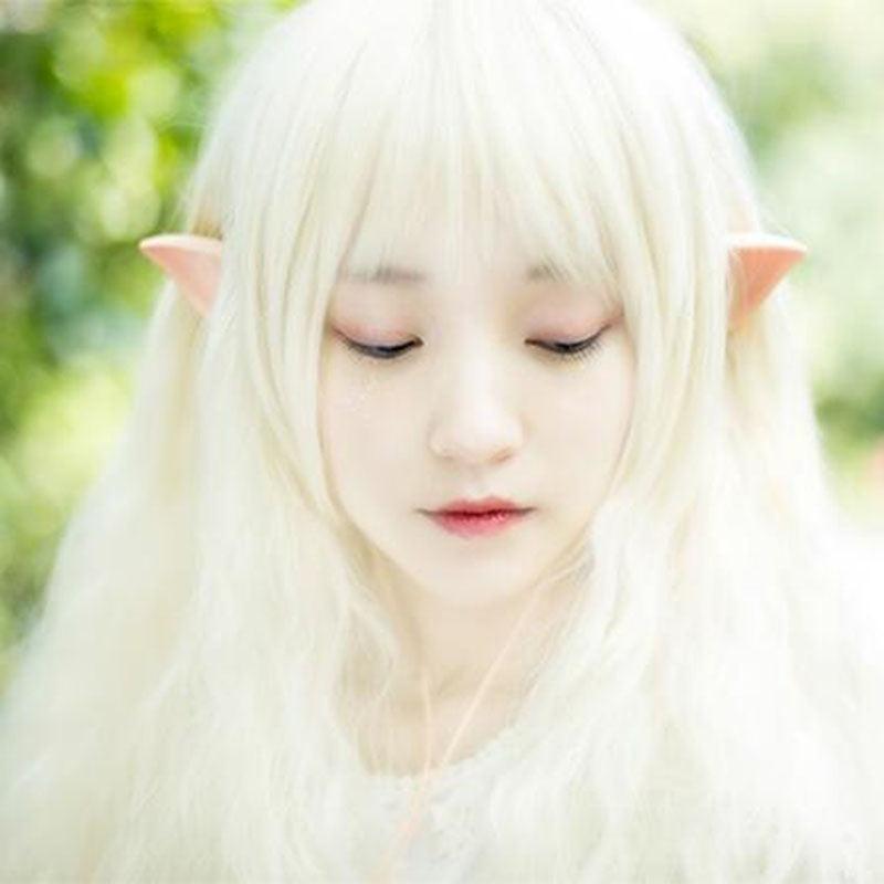 2Pcs Latex Fairy Pixie Elf Ears LARP Halloween Party Prosthetic Tips Ear