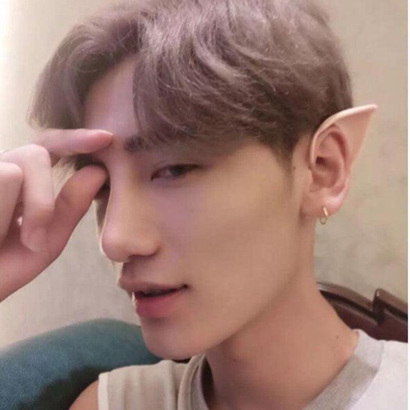 2Pcs Latex Fairy Pixie Elf Ears LARP Halloween Party Prosthetic Tips Ear