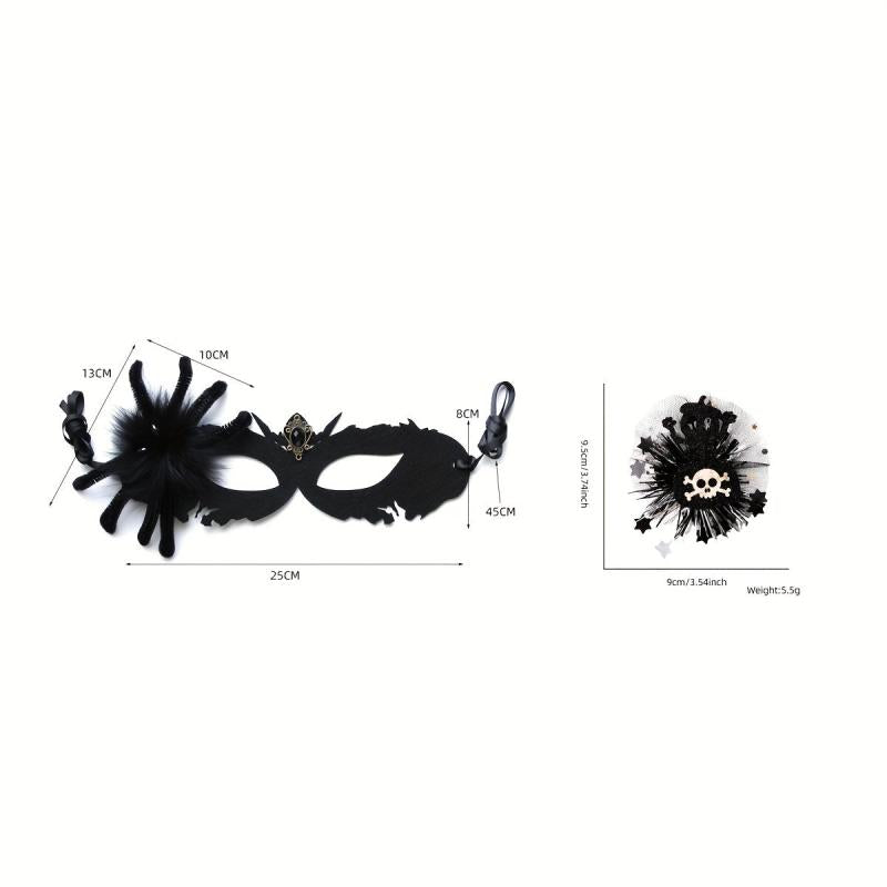 Halloween Spider Grim Reaper Mask Adult Party Decoration