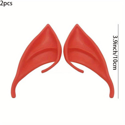 Halloween Elf Ears Latex Cosplay Props Masquerade Pointed Ears