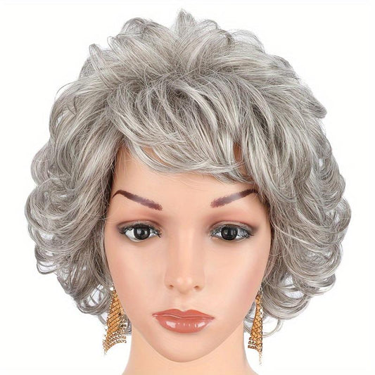 Short Curly Wig for Women Daily Party Cosplay Props
