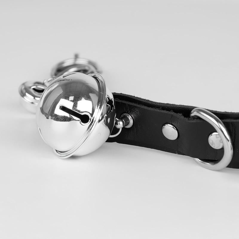 European American Cosplay Collar Leather Bell Neck Jewelry