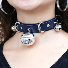 European American Cosplay Collar Leather Bell Neck Jewelry