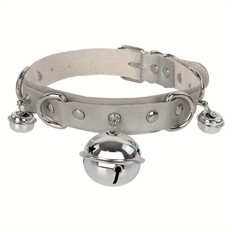European American Cosplay Collar Leather Bell Neck Jewelry