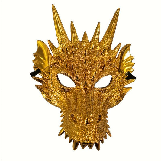 Men's Full Face Dragon Mask Halloween Cosplay Masquerade Props
