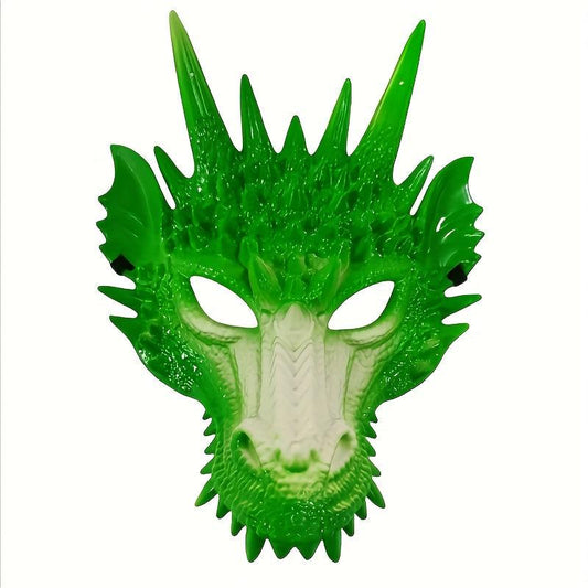Men's Full Face Dragon Mask Halloween Cosplay Masquerade Props