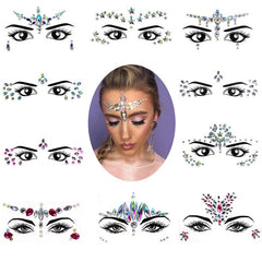 3D Masquerade Face Decoration Eco-Friendly Acrylic Drill Sticker