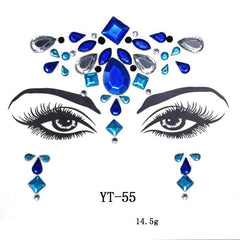 3D Masquerade Face Decoration Eco-Friendly Acrylic Drill Sticker