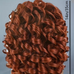 Rose Net Short Curly Hair Wig Natural Appearance Synthetic Wig
