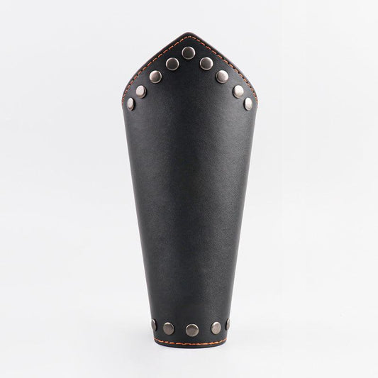 Retro Viking Wide Leather Men's Wristband for Cosplay