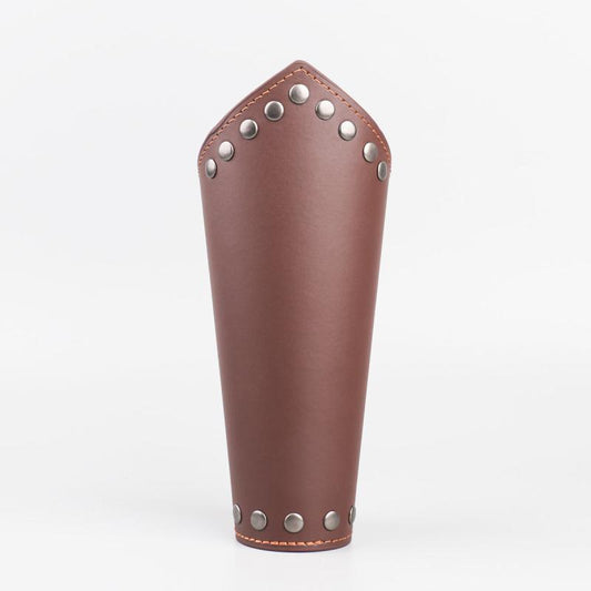Retro Viking Wide Leather Men's Wristband for Cosplay