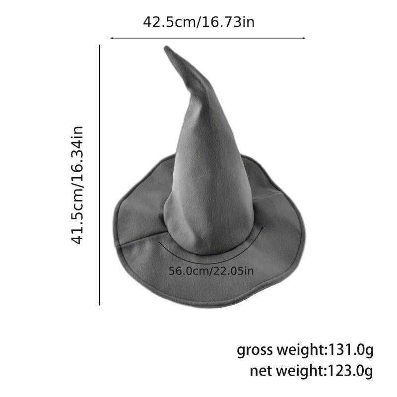 Smooth Witch Hat Halloween Cosplay Costume Props