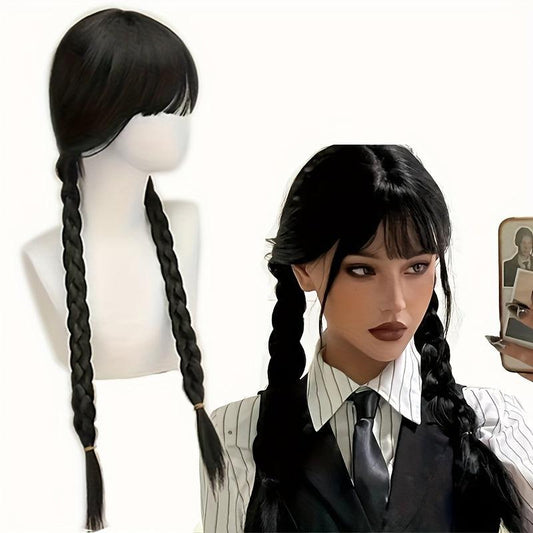 Neat Bangs Double Braid Twists Braid Halloween Cos Wig