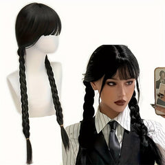 Neat Bangs Double Braid Twists Braid Halloween Cos Wig