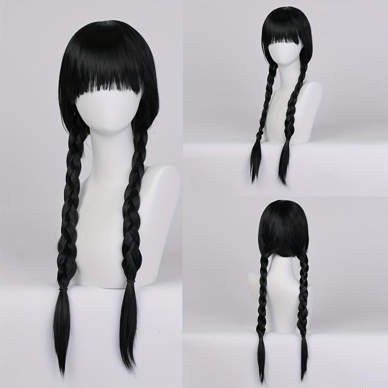 Neat Bangs Double Braid Twists Braid Halloween Cos Wig