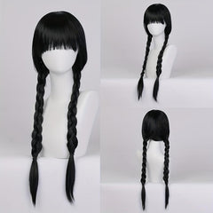 Neat Bangs Double Braid Twists Braid Halloween Cos Wig
