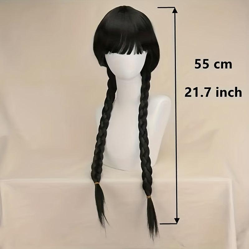 Neat Bangs Double Braid Twists Braid Halloween Cos Wig